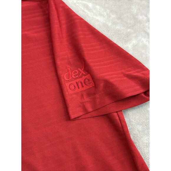 Adidas Golf Climacool Polo Shirt Men’s XL Red Lime Green Set Embroidered - Picture 5 of 13